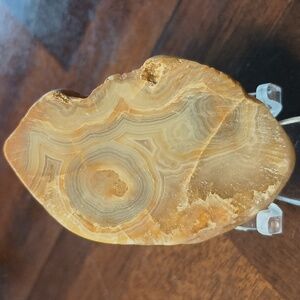 Banded Beautiful Agate Crystal Rock Naturally made  millions of years ago.
